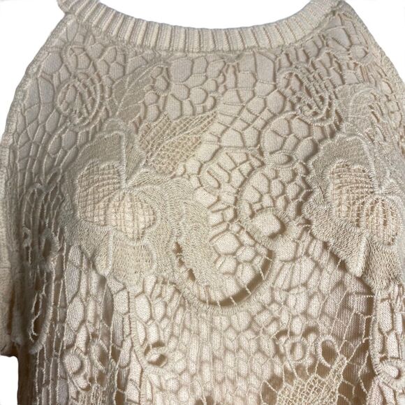 Free People Pretty Rad Crochet Pullover Size S - Picture 3 of 9